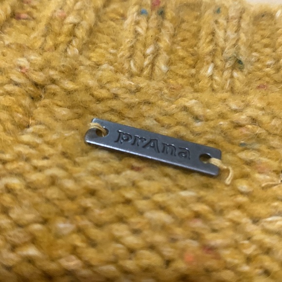 Prana.  Beautiful golden with nubby colored flecks sweater. - Picture 8 of 11